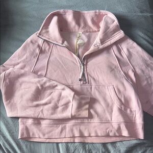 Lululemon Scuba Pink Quarter-Zip Pullover